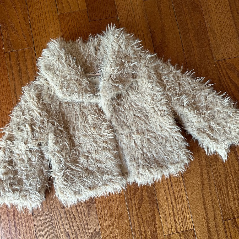 Toddler girl fuzzy jacket